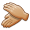 Clapping Hands - Medium Light emoji on Samsung
